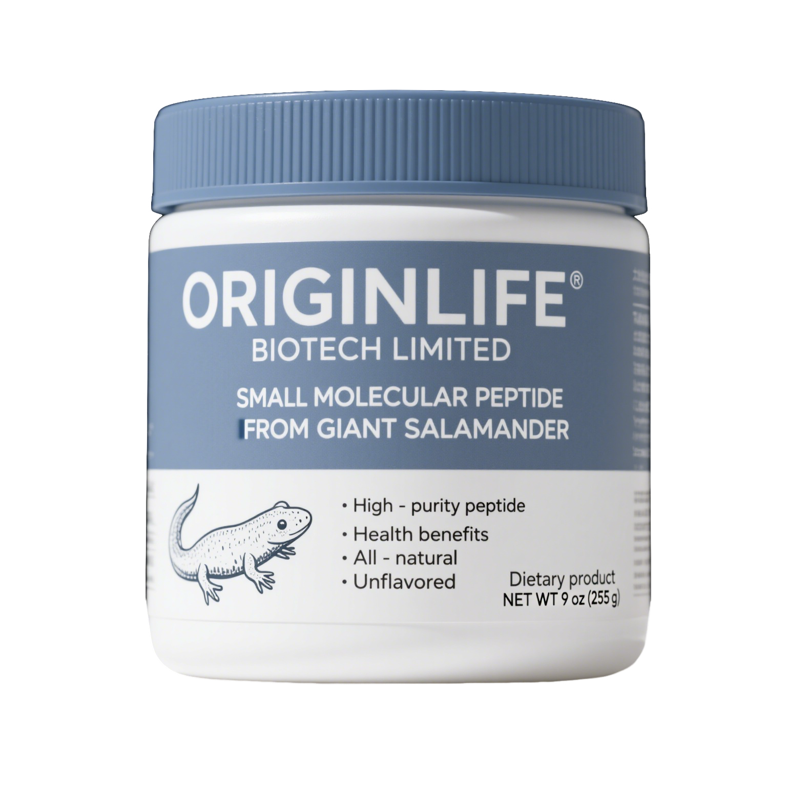 OriPepGenesis™ 焕源肽™ 大鲵小分子肽产品罐装